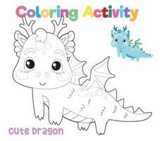 coloration page pour les enfants. imprimable coloration feuille de travail pour enfant. vecteur