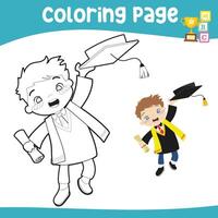 coloration activité pour les enfants. coloration page pour enfant. imprimable feuille de travail vecteur