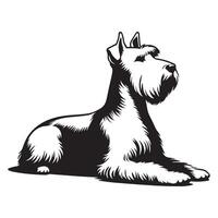 Westie chien - Ouest montagnes blanc terrier majestueux pose illustration vecteur