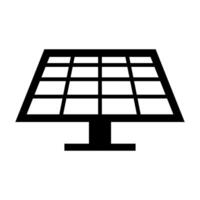 solaire panneau icône. photovoltaïque appareil. vecteur