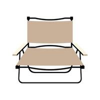 pliant chaise pour camping, Extérieur chaise. vecteur