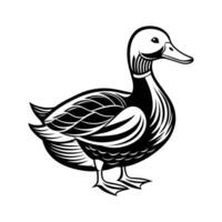 canard silhouette vectorr art vecteur