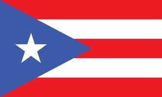 nationale drapeau de puerto Rico. puerto rico drapeau. vecteur