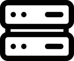 espace de rangement Les données icône symbole image pour base de données illustration vecteur