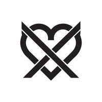 c une cœur logo vecteur