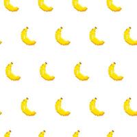 pixel art banane sans couture modèle vecteur