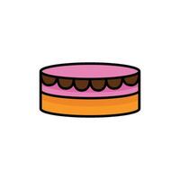 gâteau icône logo vecteur
