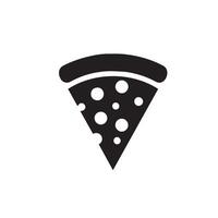 Pizza ligne art illustration. Pizza silhouette Pizza logo vecteur