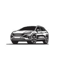 voiture silhouette conception sur blanc Contexte. voiture illustration.voiture logo vecteur