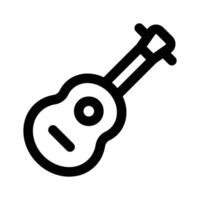 une chaîne musical instrument conception, prime icône de guitare dans moderne style vecteur