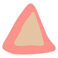 abstrait triangulaire formes dans rose et beige tons minimaliste art vecteur