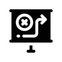 stratégie icône. glyphe icône pour votre site Internet, mobile, présentation, et logo conception. vecteur