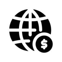 global icône. glyphe icône pour votre site Internet, mobile, présentation, et logo conception. vecteur