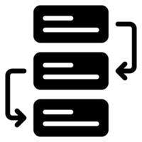 icône de glyphe de communication vecteur