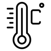 icône de ligne celsius vecteur