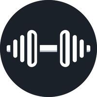 une Gym haltère logo vecteur