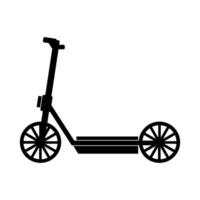 électrique scooter illustré sur blanc Contexte vecteur