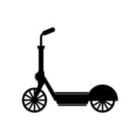 électrique scooter illustré sur blanc Contexte vecteur