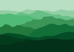 paysage avec le montagnes. illustration dans plat style. vecteur