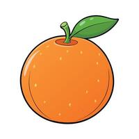 Orange dessin animé illustration plat style ouvrages d'art concept vecteur