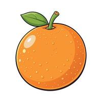 Orange dessin animé illustration plat style ouvrages d'art concept vecteur