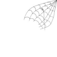araignée plat illustration pour votre horreur conception décoration. araignée la toile illustration. vecteur