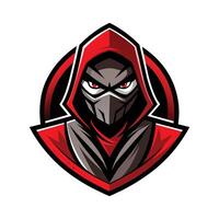 assassin mascotte logo conception ninja mascotte logo vecteur