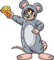 cirque homme portant Souris costume dessin animé clipart vecteur