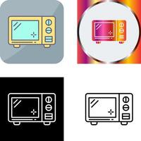 conception d'icône de micro-ondes vecteur