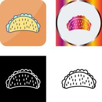 tacos icône conception vecteur