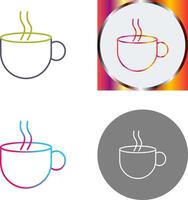 conception d'icône de café chaud vecteur