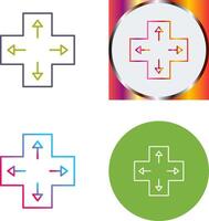 unique direction clés icône conception vecteur