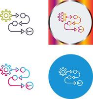 conception d'icône de processus vecteur