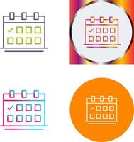 conception d'icône de calendrier vecteur