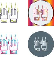 malodorant mains icône conception vecteur