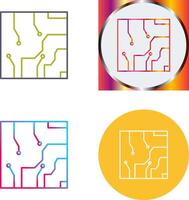 électrique circuit icône conception vecteur