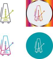 conception d'icône de métronome vecteur