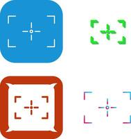 unique concentrer icône conception vecteur