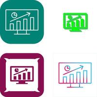 conception d'icône de statistiques vecteur