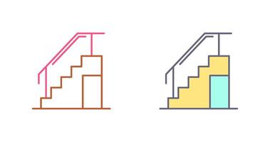 conception d'icône d'escalier vecteur