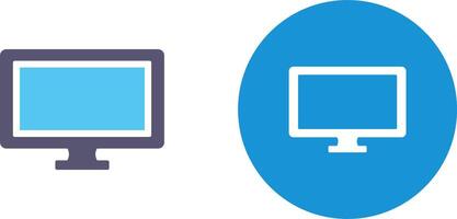 conception d'icône de moniteur vecteur