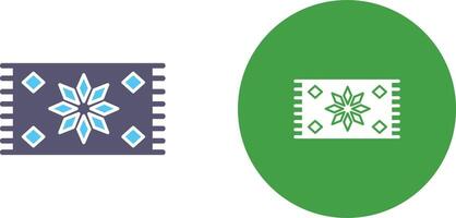 conception d'icône de tapis vecteur