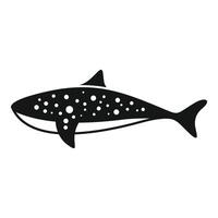 silhouette de une Pointé poisson vecteur