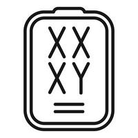 stratégie planche Jeu X et o icône vecteur