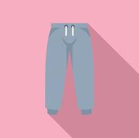 illustration de bleu les pantalons de survêtement sur rose Contexte vecteur