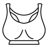 des sports soutien-gorge ligne icône conception vecteur