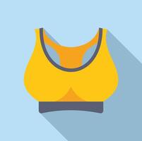 plat conception des sports soutien-gorge icône vecteur