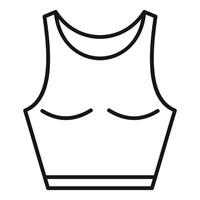 contour illustration de une des sports soutien-gorge vecteur