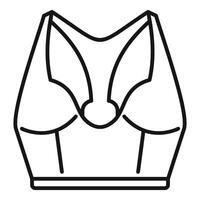 ligne art illustration de une des sports soutien-gorge vecteur