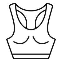 des sports soutien-gorge ligne art illustration vecteur